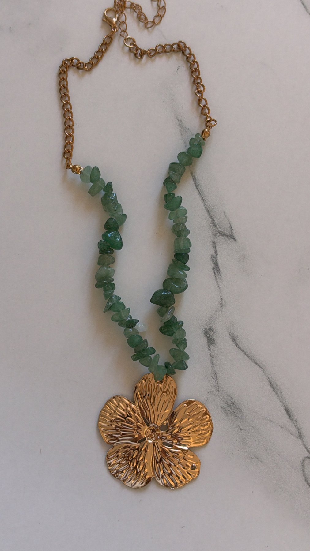 Collier FLEUR VERTE, photo 1